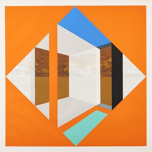 JAMES TWITTY CUBIST SCREENPRINT,