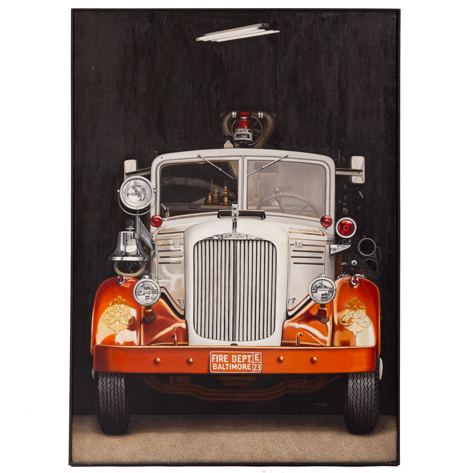 JAMES VOSHELL. FIRE TRUCK, OIL