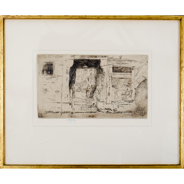 James Whistler Etching Fish Shop