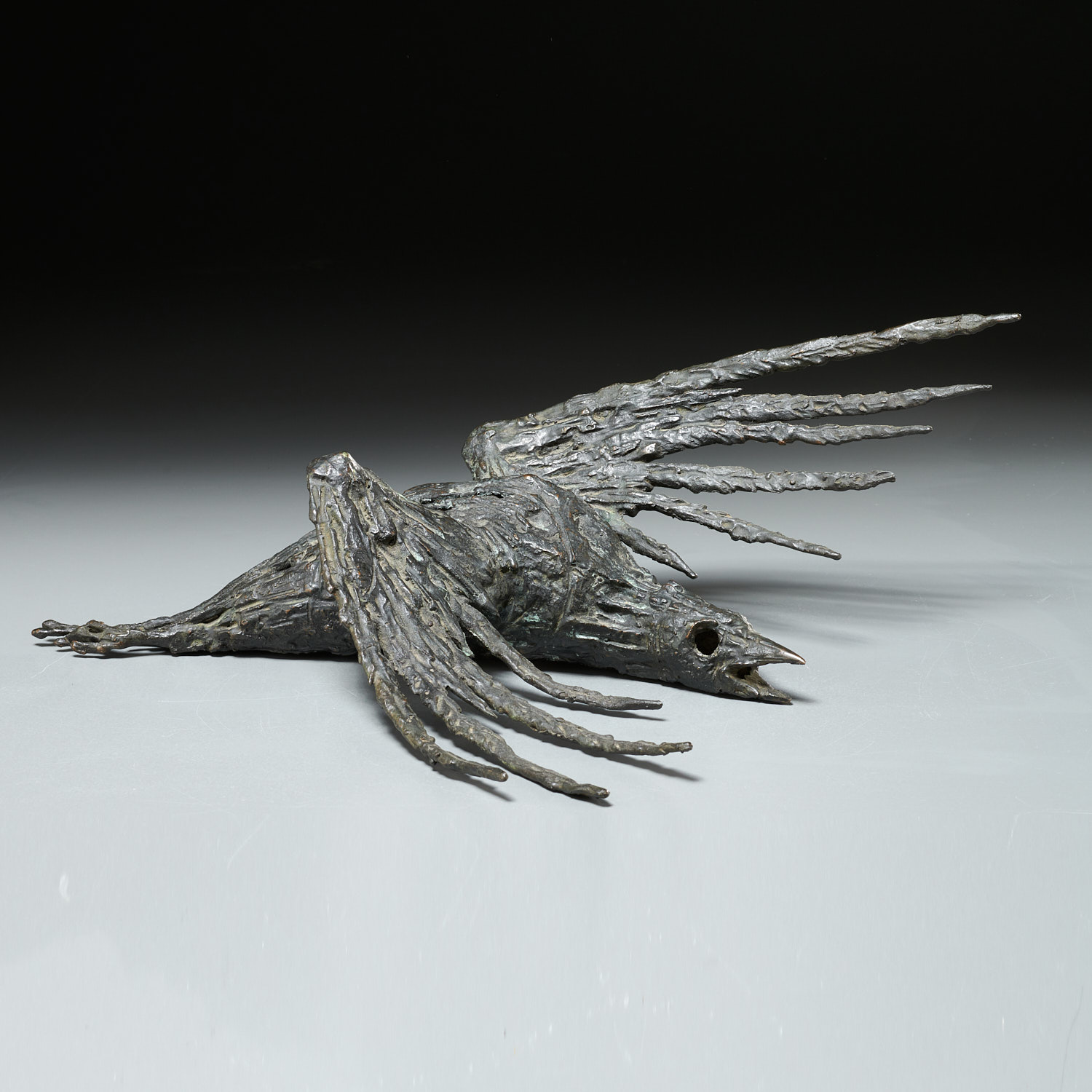 JAMES WINES, BRONZE SCULPTURE, C.