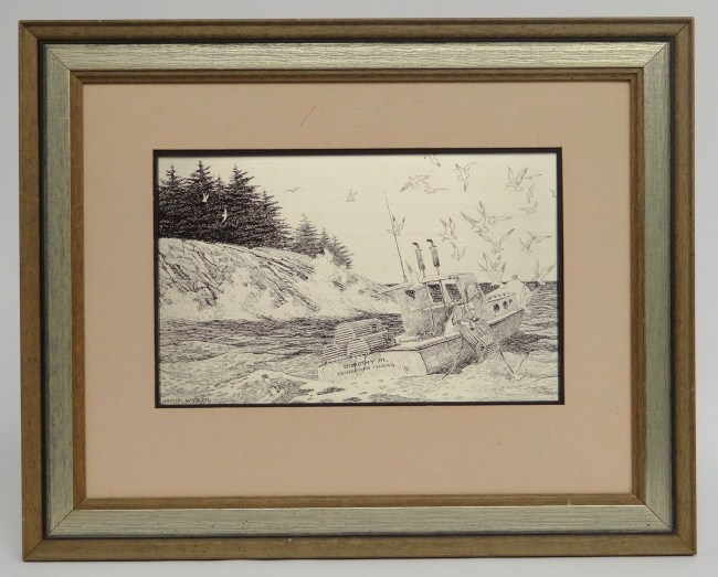 Jamie Wyeth etching ''Coast Of