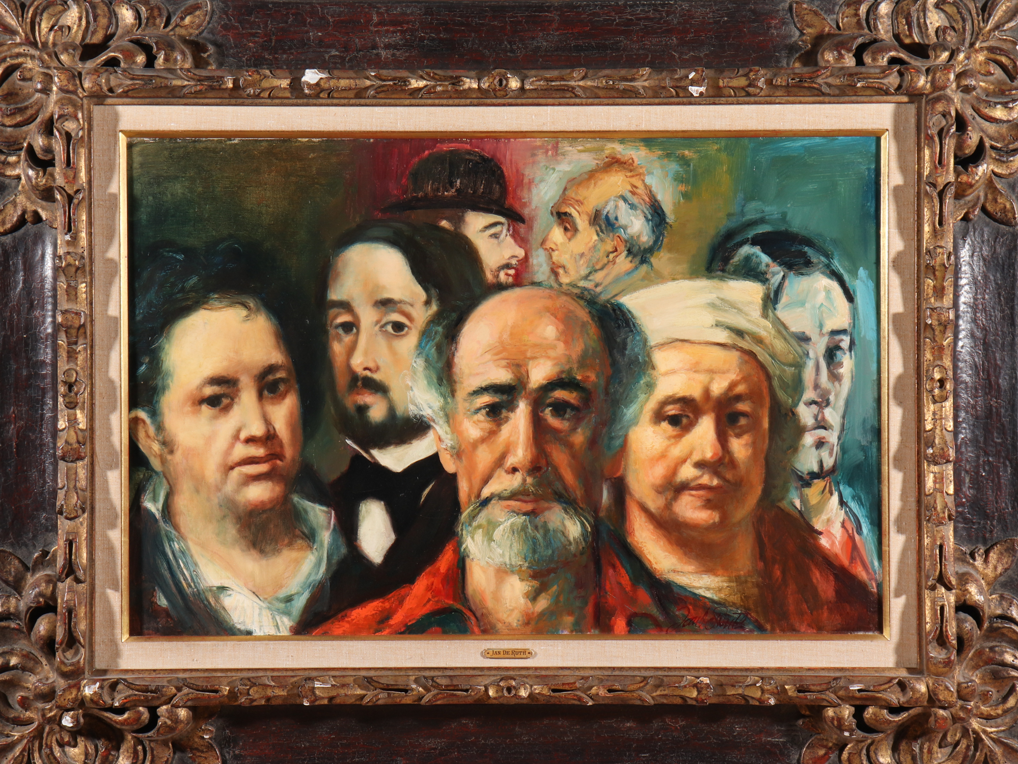JAN DE RUTH "GROUP PORTRAITS" OIL