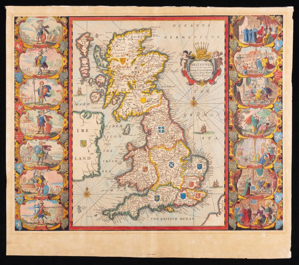 JAN JANSSON MAP OF BRITANNIAJan