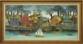 JAN L. MUNRO FOLK ART OIL ON C