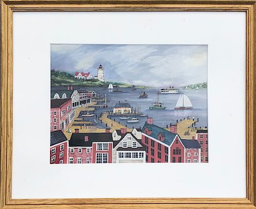 JAN L. MUNRO GOUACHE ON PAPER