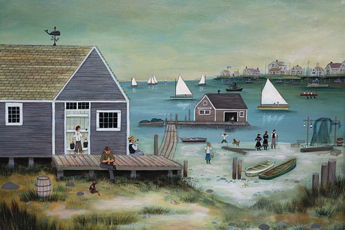 JAN L. MUNRO OIL ON CANVAS-BOARD