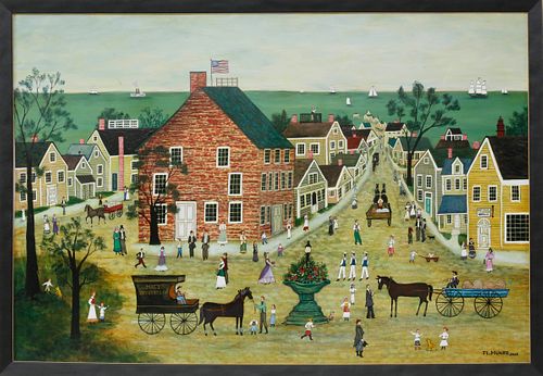 JAN L. MUNRO OIL ON PANEL, "MAIN
