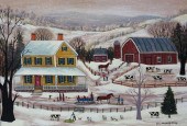 JAN MUNRO OIL ON BOARD "WINTER