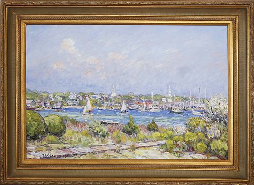 JAN PAWLOWSKI OIL ON CANVAS "VIEW
