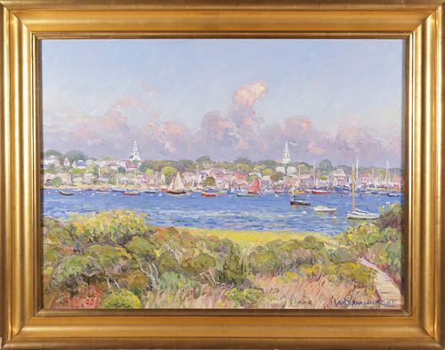 JAN PAWLOWSKI OIL ON LINEN "VIEW OF