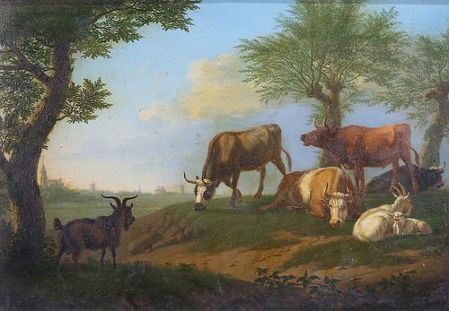 JAN VAN GOOL OIL ON WOOD PANEL