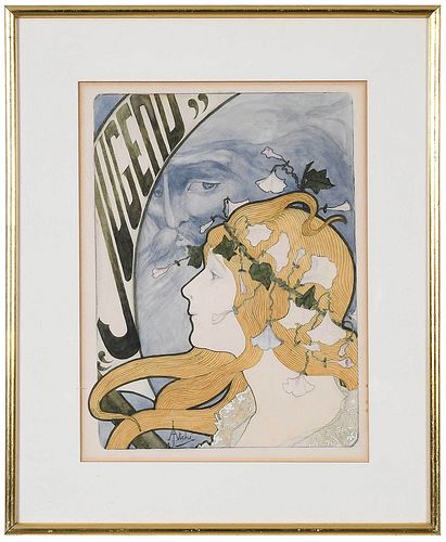 JANE ATCHE ORIGINAL ART NOUVEAU
