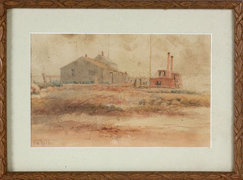 JANE BREWSTER REID WATERCOLOR VIEW,