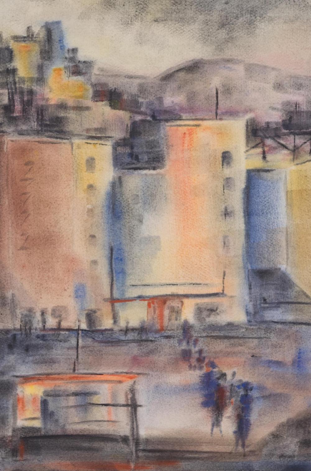 JANE M. BALDWIN WATERCOLOR ON