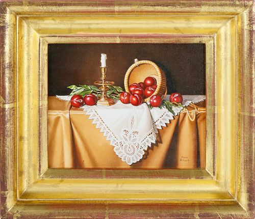 JANE MIHALIK MINIATURE OIL ON BOARD