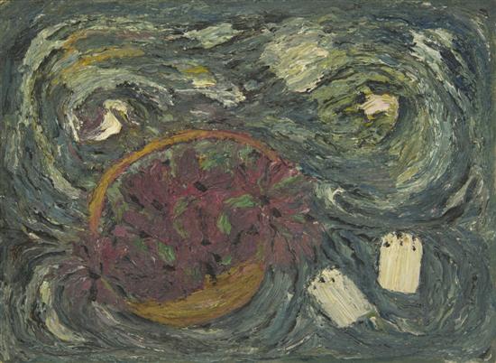 Janet Chase Flowers and Shakers oil