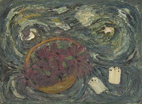Janet Chase Flowers and Shakers oil