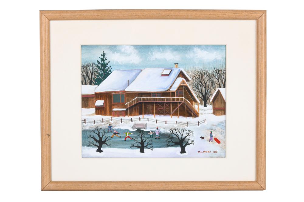 JANET MUNRO (B. 1949): "ICE SKATING