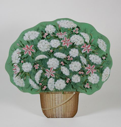 JANETTE BAKER HAND PAINTED WOODEN