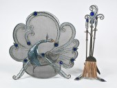 JANICE MINOR PEACOCK FIREPLACE