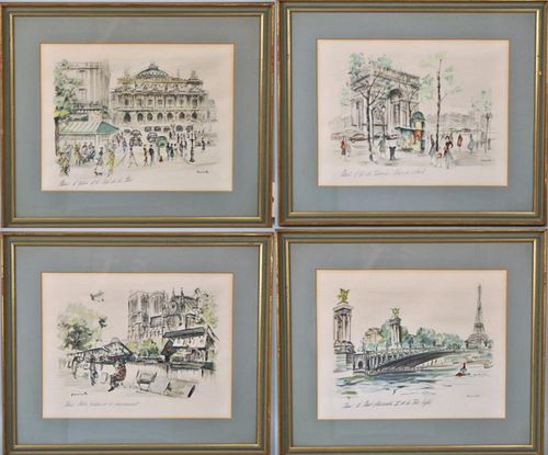JANICOTTE, SET FOUR COLORED