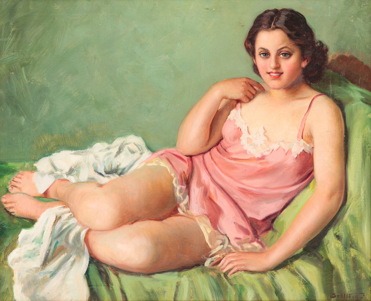 JANOS SZOLLOSY OIL PAINTING ON
