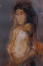 JANSEM, MOTHER AND CHILD, LITH