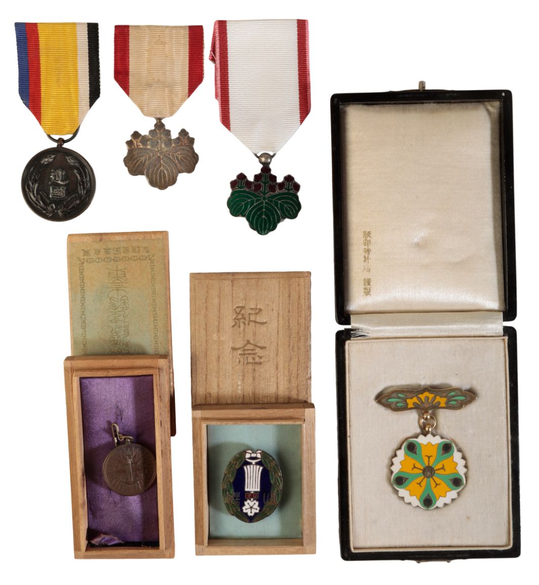 JAPAN. SIX ORDERS, MEDALS AND