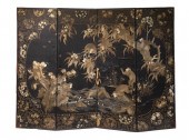 JAPANESE 19TH C. EMBROIDERED F