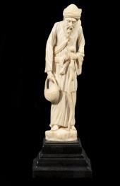 JAPANESE 19TH C. IVORY FIGURE