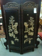Japanese 2 Panel Screen c.1920