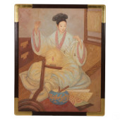 JAPANESE 20C GEISHA FIGURE TEM