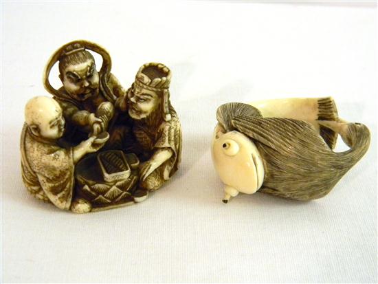 Japanese  20th C.  ivory netsuke in