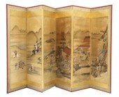 JAPANESE 6-PANEL FOLDING SCREE