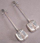 JAPANESE 950-SILVER BIWA-FORM