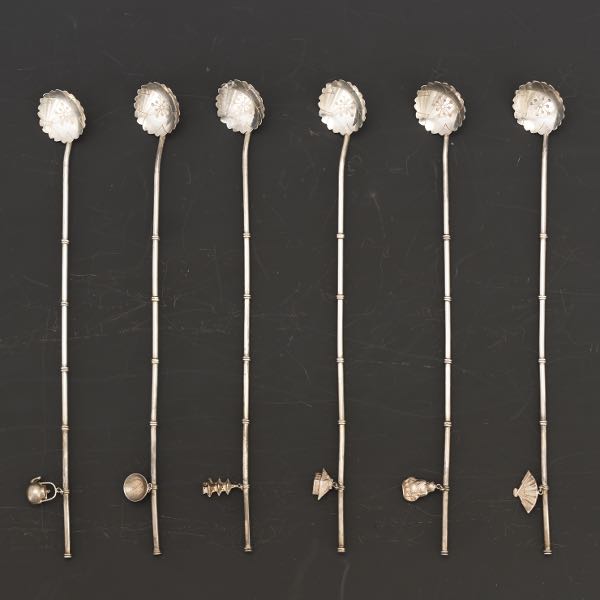 JAPANESE 950 STERLING SILVER SIX