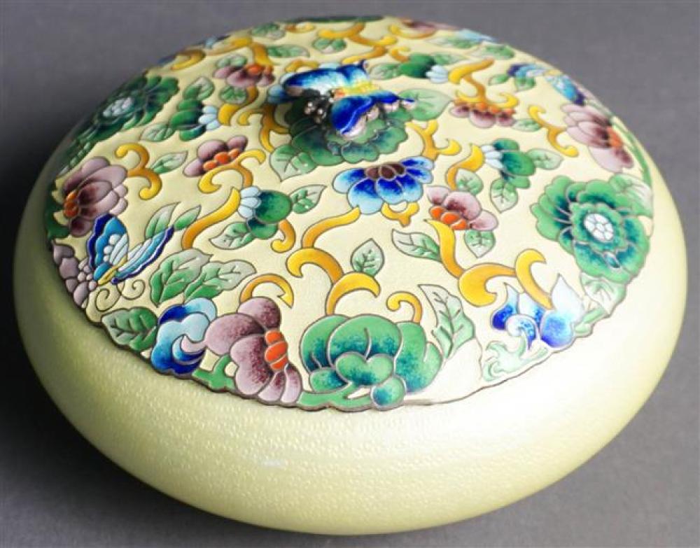 JAPANESE 99% SILVER ENAMEL BUN-FORM