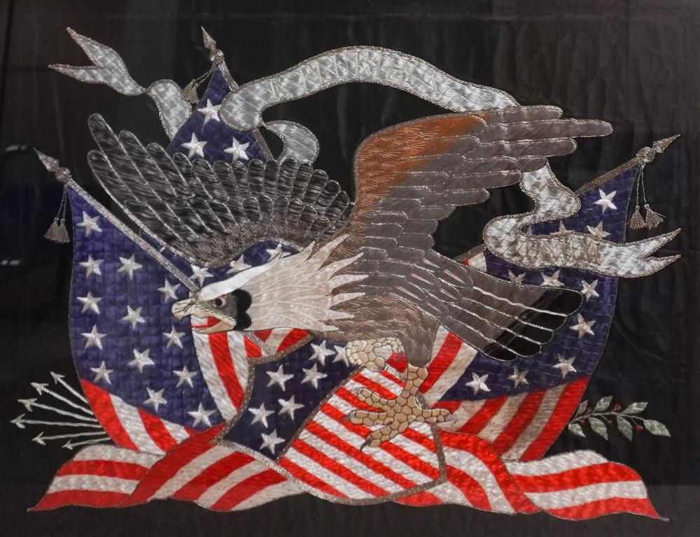 JAPANESE 'AMERICAN EAGLE WITH FLAGS