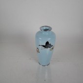 JAPANESE ANDO ENAMEL VASE WITH