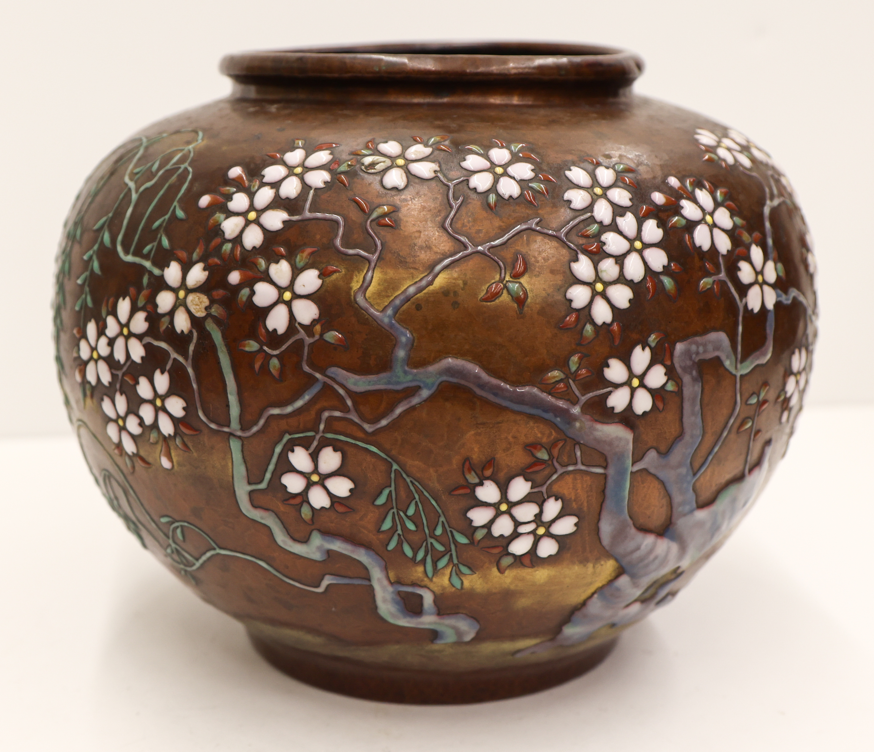 Japanese Ando Jubei Enameled Copper