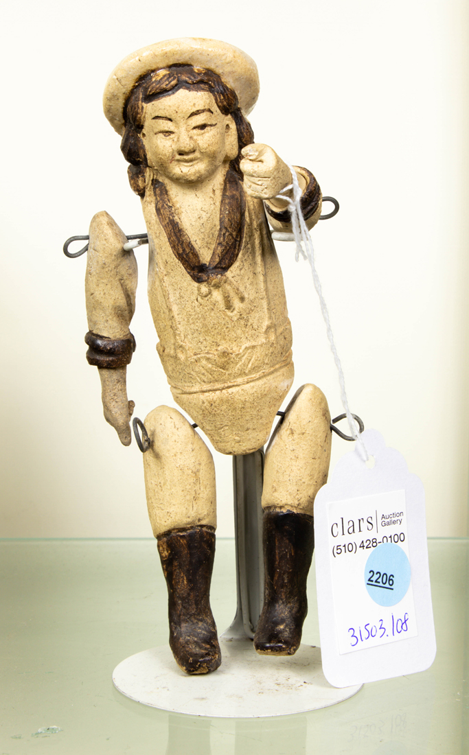 JAPANESE ARTICULATED BISQUE DOLL OF