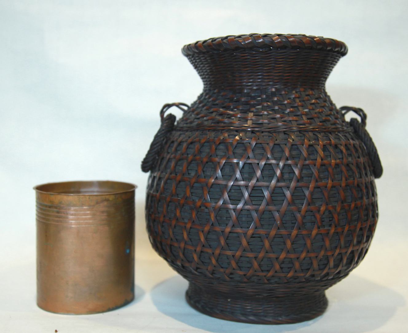 JAPANESE BAMBOO BASKET HANDLE,