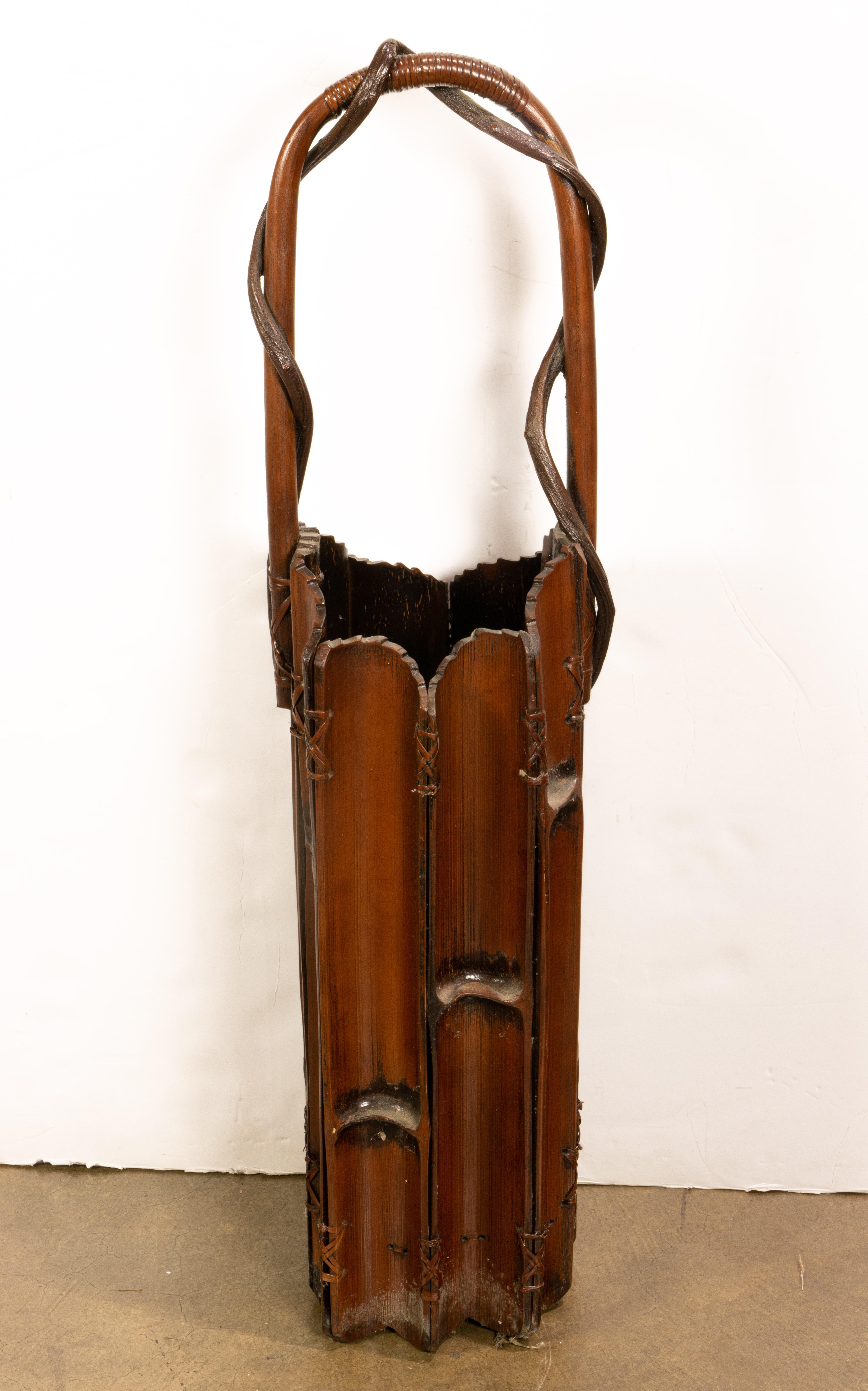JAPANESE BAMBOO IKEBANA BASKET