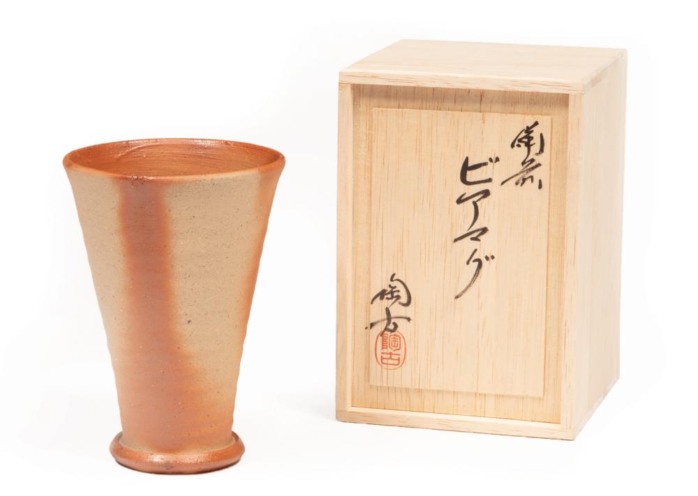 JAPANESE BIZEN POTTERY BEER