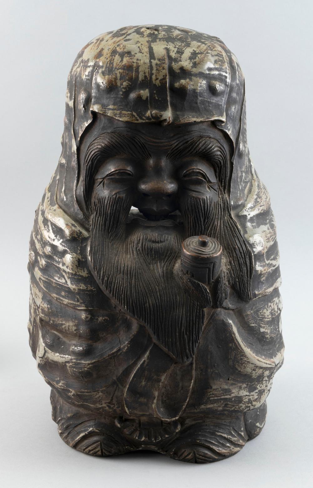 JAPANESE BIZEN POTTERY FIGURE