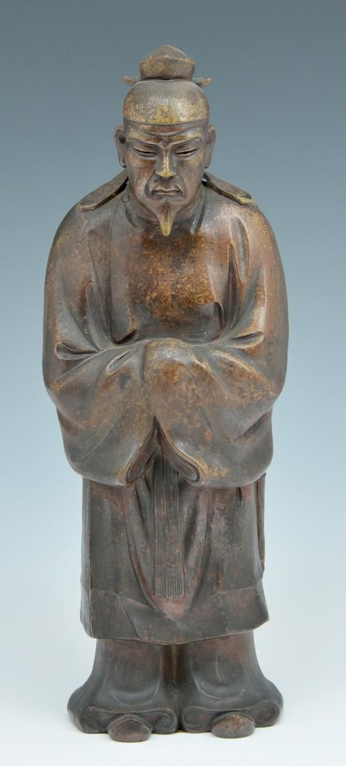 JAPANESE BIZEN POTTERY  FIGURE OF