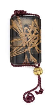 JAPANESE BLACK AND GOLD LACQUE