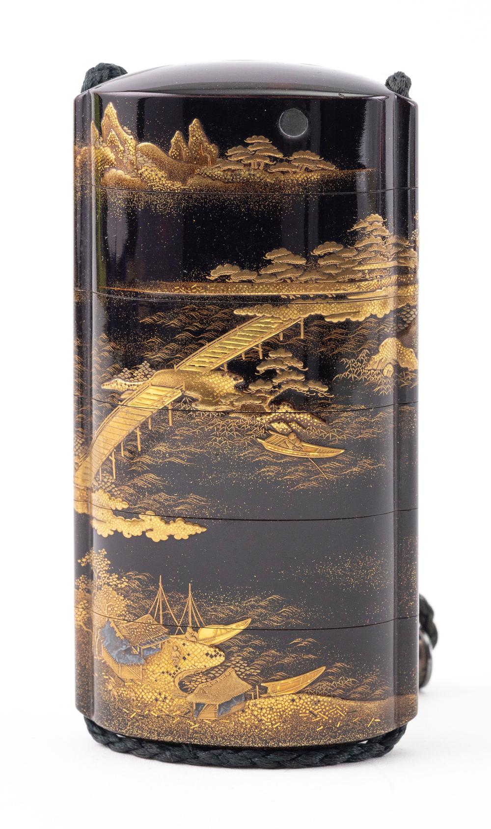 JAPANESE BLACK AND GOLD LACQUER
