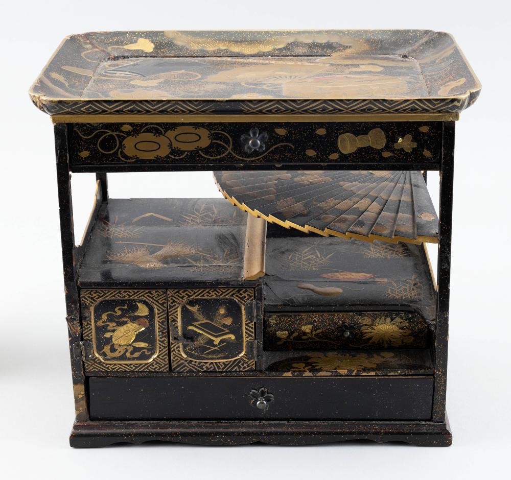 JAPANESE BLACK AND GOLD LACQUER