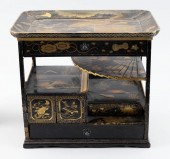JAPANESE BLACK AND GOLD LACQUE